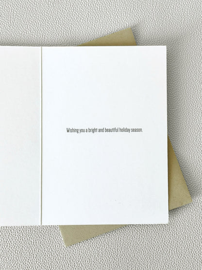 Snowy Saguaros Holiday Greeting Card